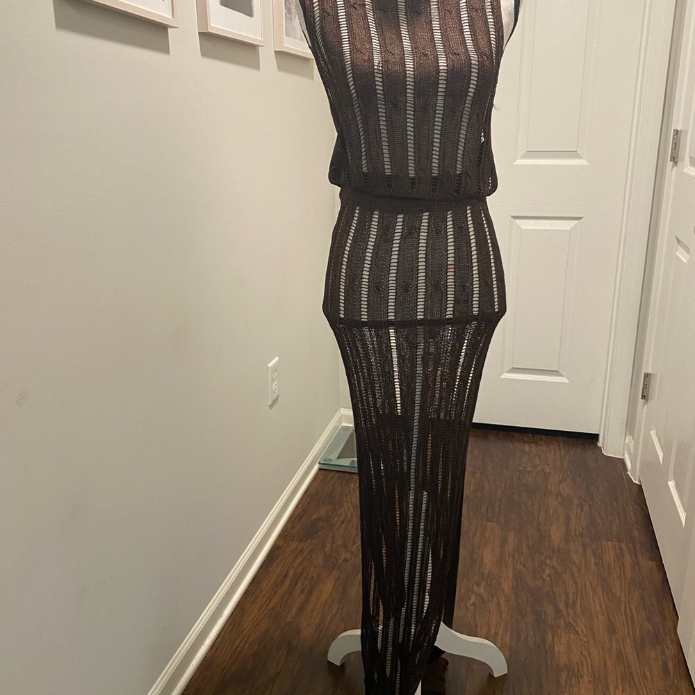 Chocolate Brown knit 2 piece set